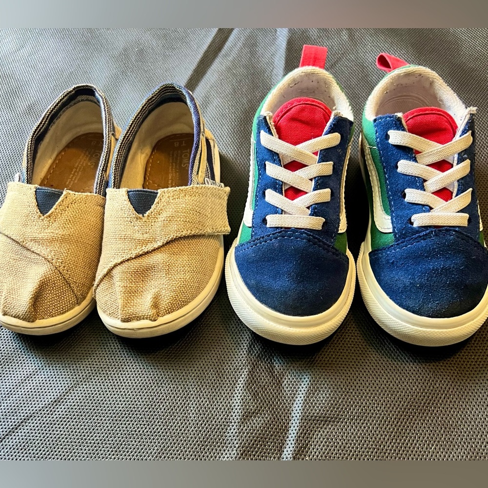 Tom’s and Vans shoes bundle size 8c